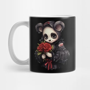 Gothic Rose Panda Mug